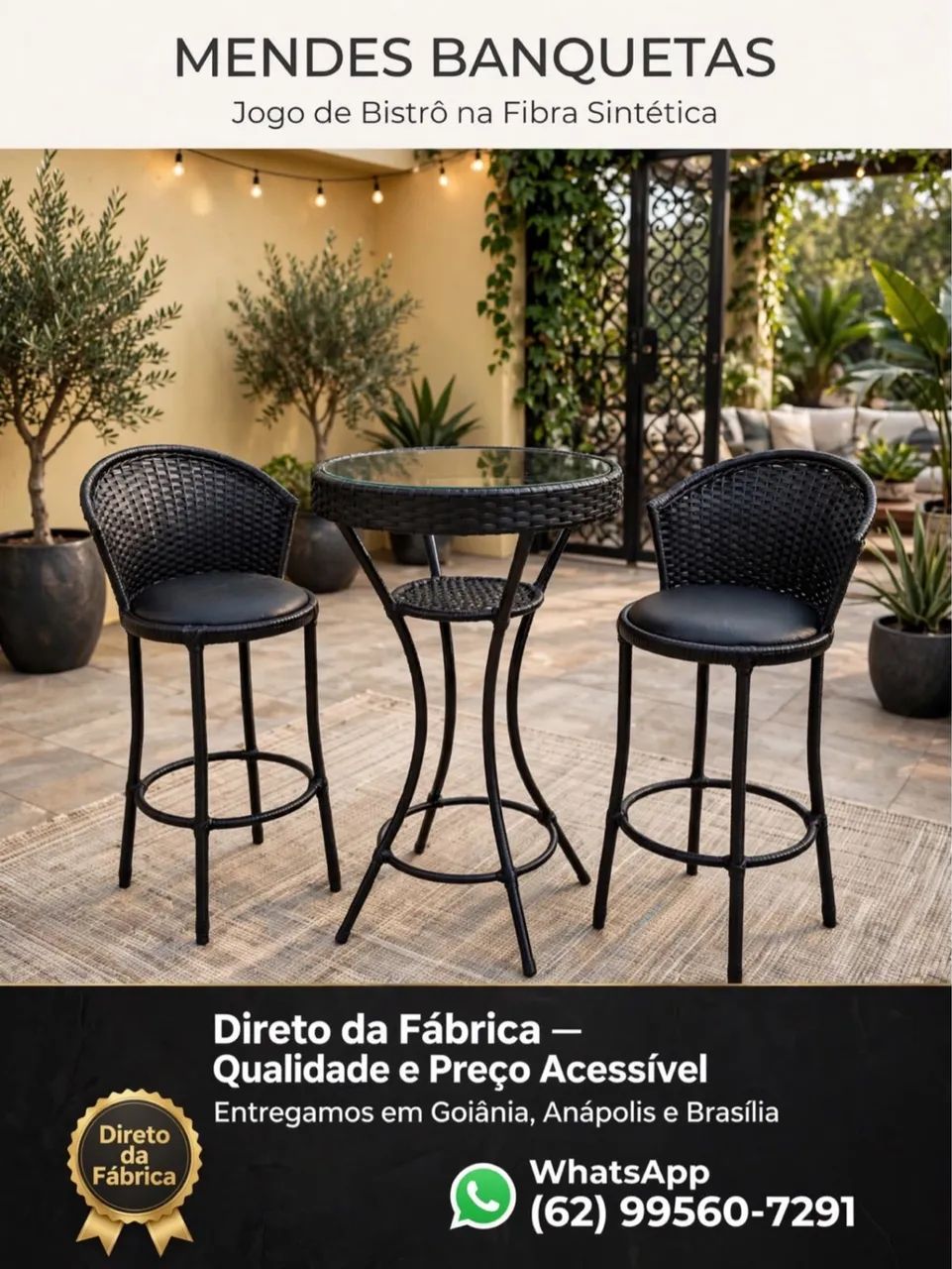 Mesa bistrô qualidade premium  - Foto 4