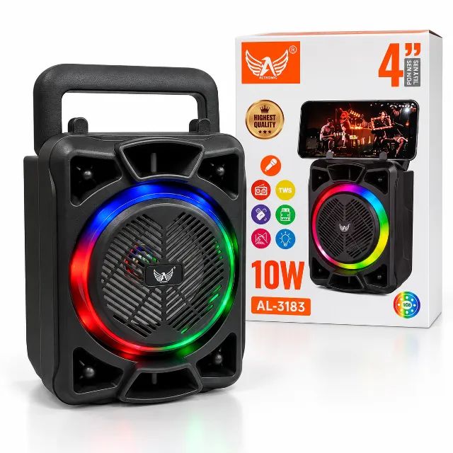 Caixa de Som Bluetooth Altomex RGB 10W