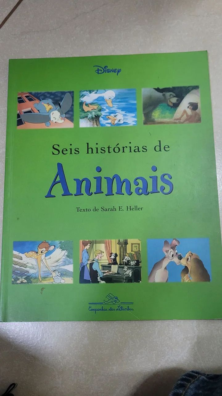 Livro Seis Histórias de Animais - Disney