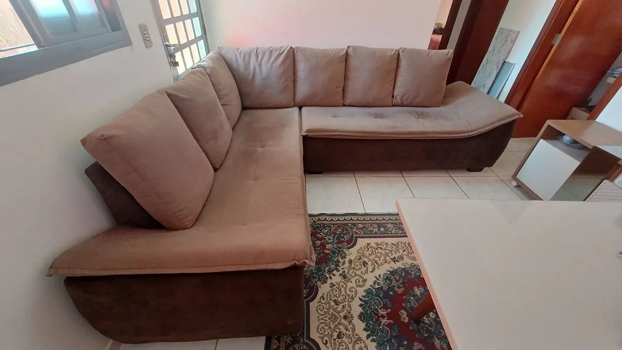 Sofá suede 6 lugares - Foto 3