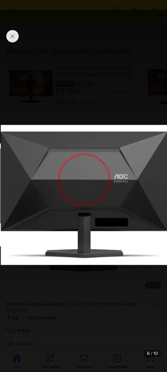 Monitor gamer AOC 27 - Foto 3