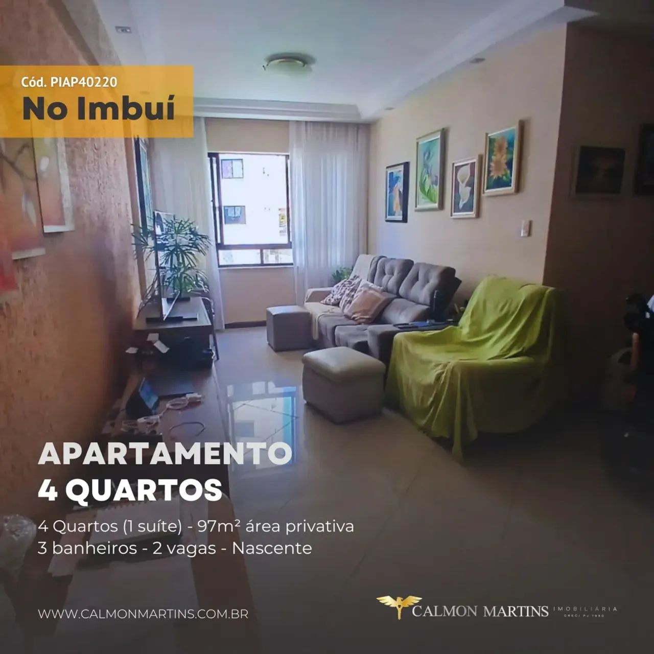 APARTAMENTO 4 QUARTOS 1 SUÍTE NO IMBUÍ - Foto 2