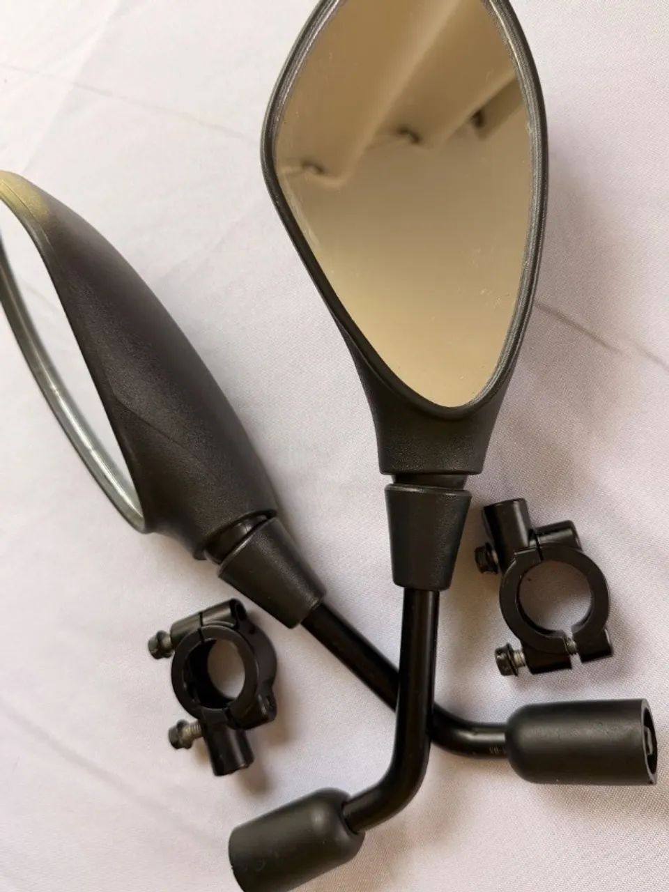 retrovisor gs 650 f800 fixo convexa rosa honda par + abraçadeiras - Foto 2