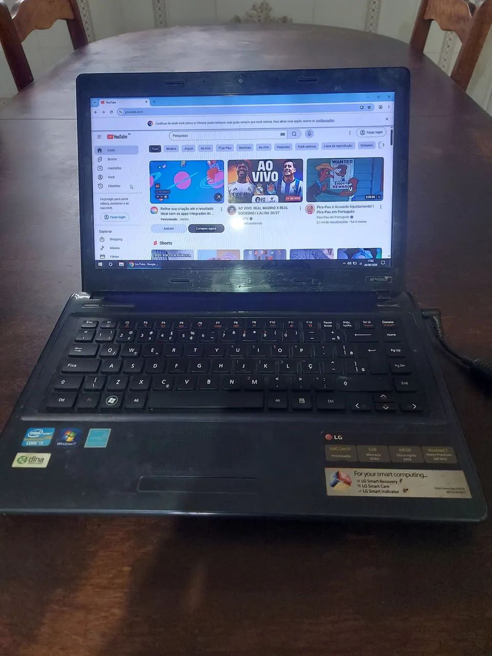 Notebook LG S430 Bateria Viciada