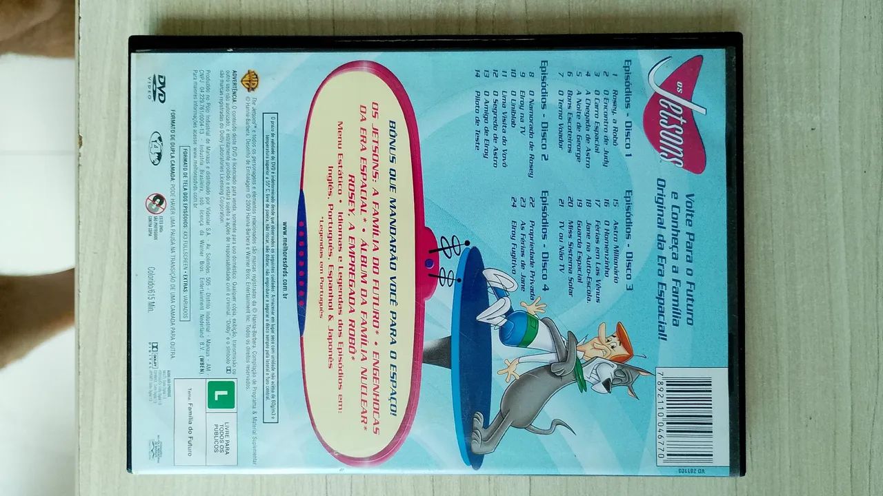 Vendo Dvd Os Jetsons 1° temporada caixa 4 discos - Foto 2