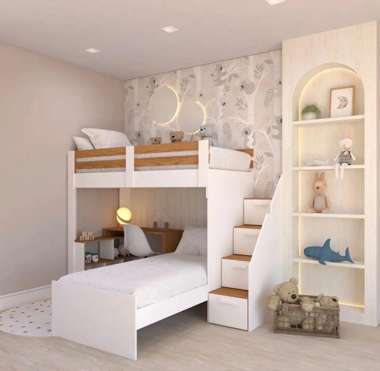 Beliche Infantil com Escrivaninha 