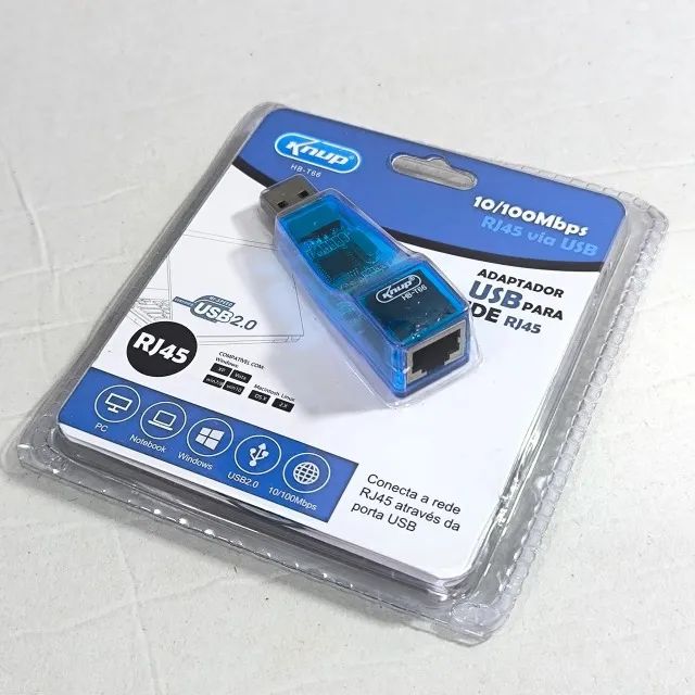 Adaptador Usb Para Rj45 Cabo De Rede Internet Pc Notebook - Foto 2