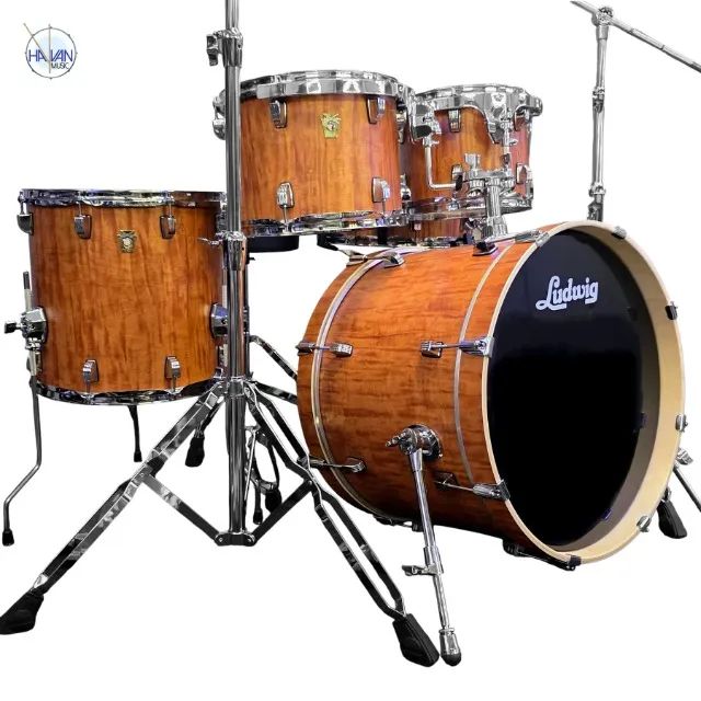 Bateria Ludwig Element Evolution Cherry Outfit + KIT de Ferragens LUDWIG - Foto 3