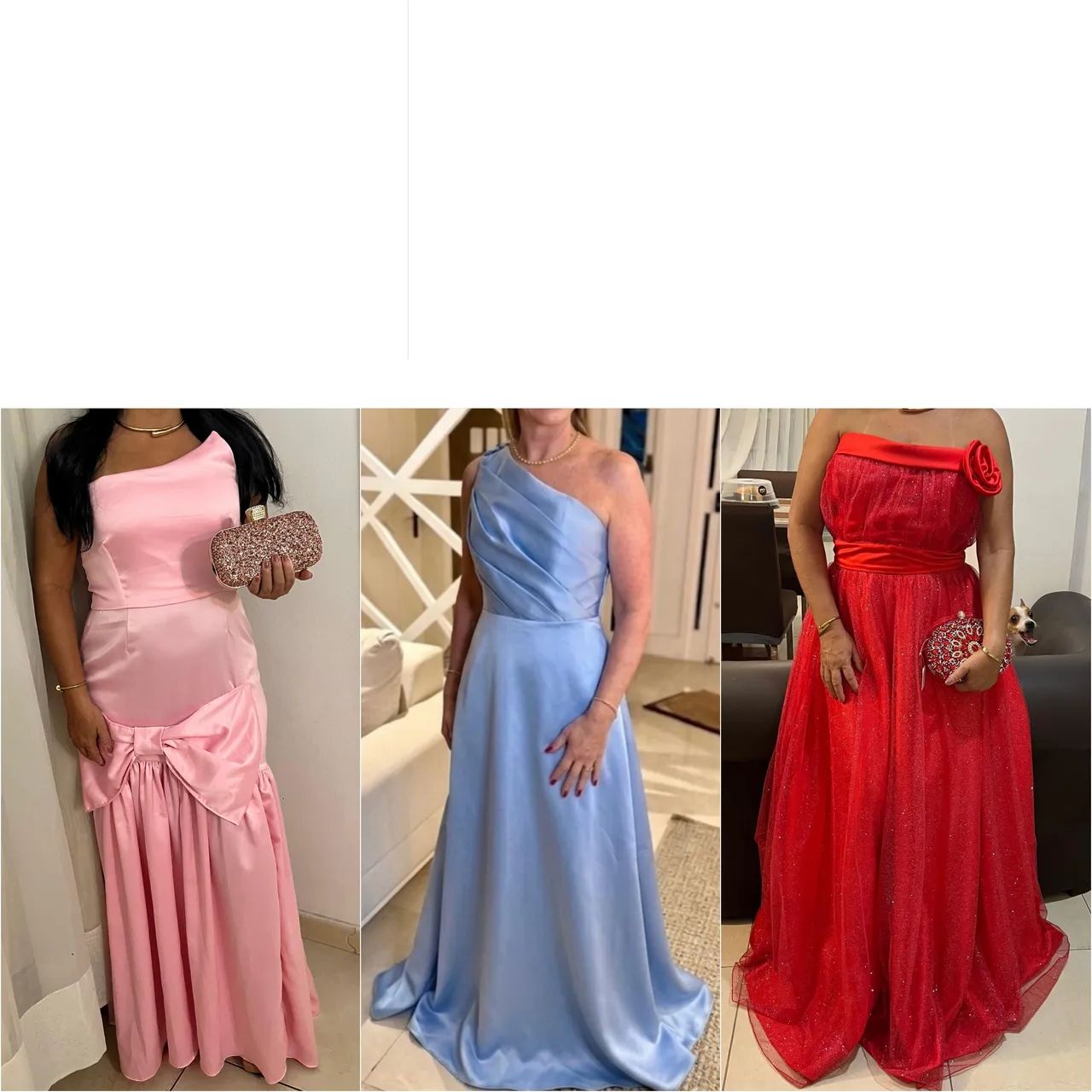 Lote roupa de evento e bolsa 