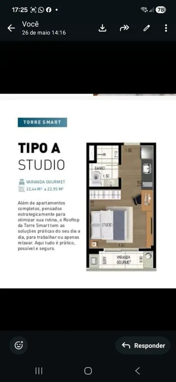 Studio espetacular no Infinity  Centro - Juiz de Fora - MG - Foto 4