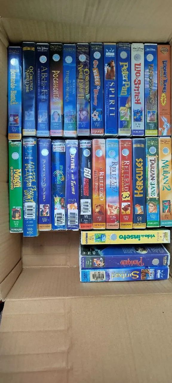 Fitas VHS, Desenhos, em bom estado