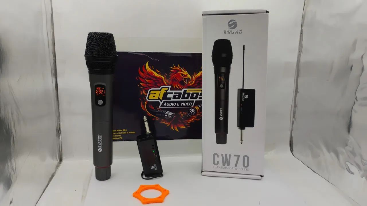 Microfone Sem fio CW70 Custom Sound