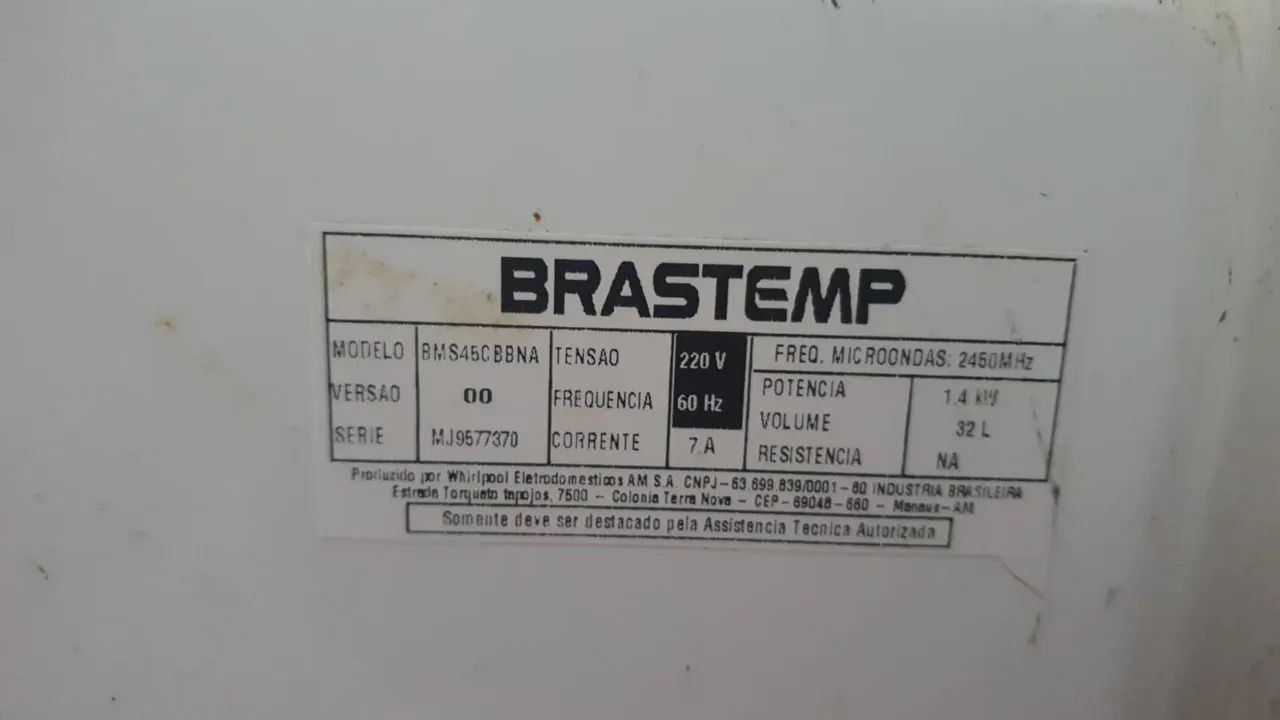 MICRO-ONDAS BRASTEMP MODELO BMS45CBBNA 32 LITROS  - Foto 3