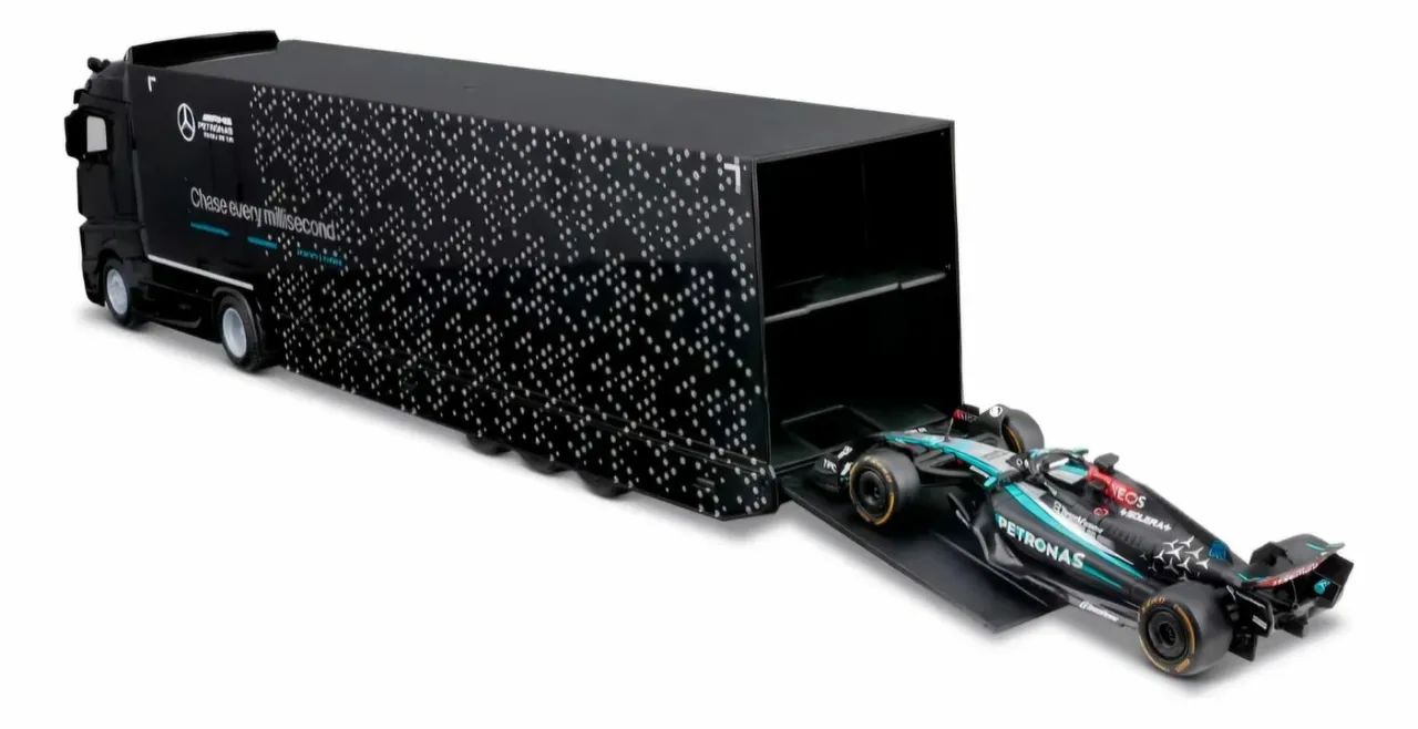 Caminhão F1 Mercedes 2024 + Carro AMG W15 #63 Russell 1:43 - Foto 3