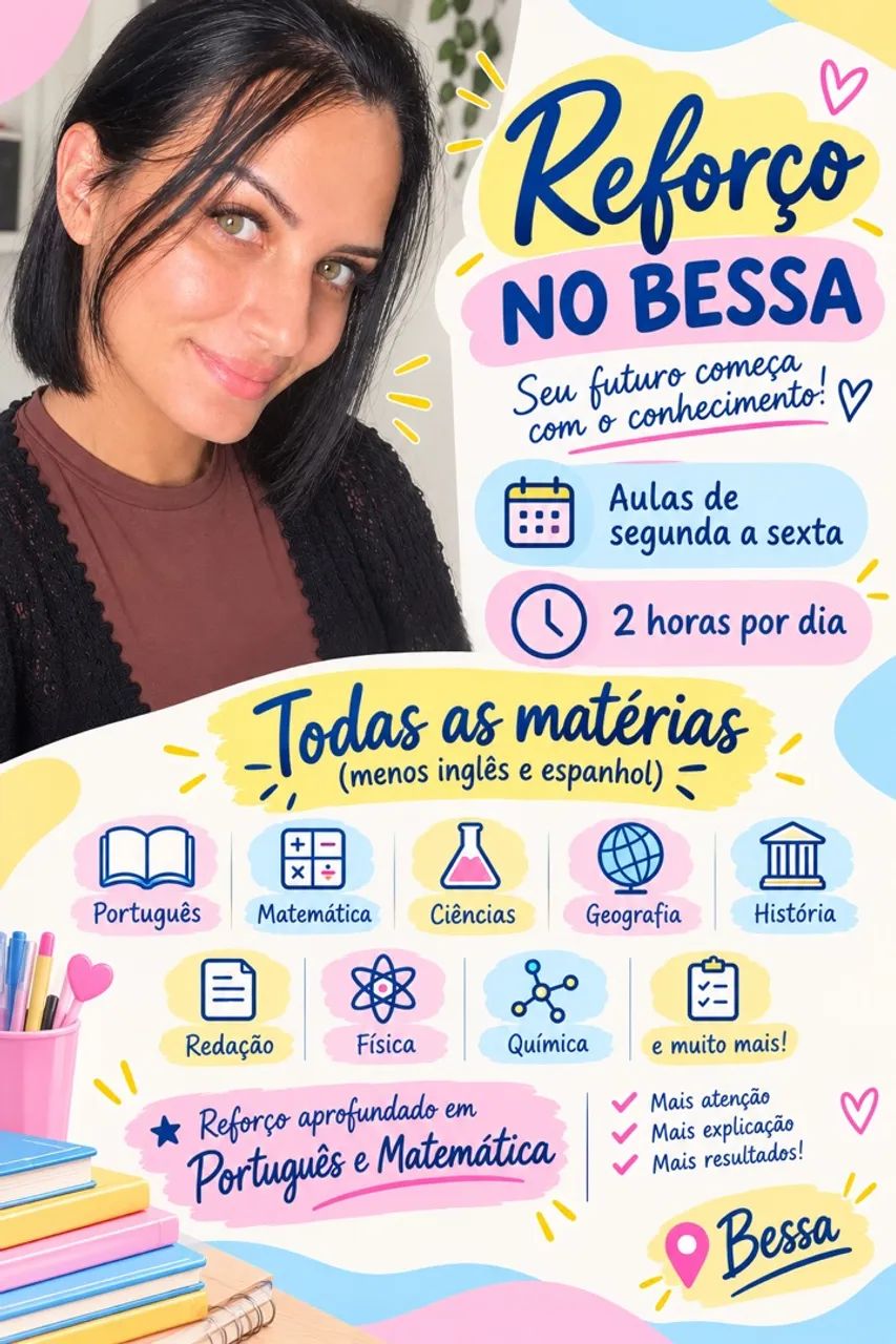 Reforço escolar no bessa 