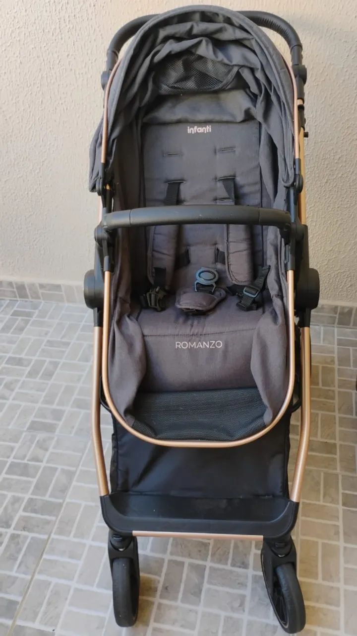 Carrinho de bebê e bebê conforto Infantil Travel System - Foto 2