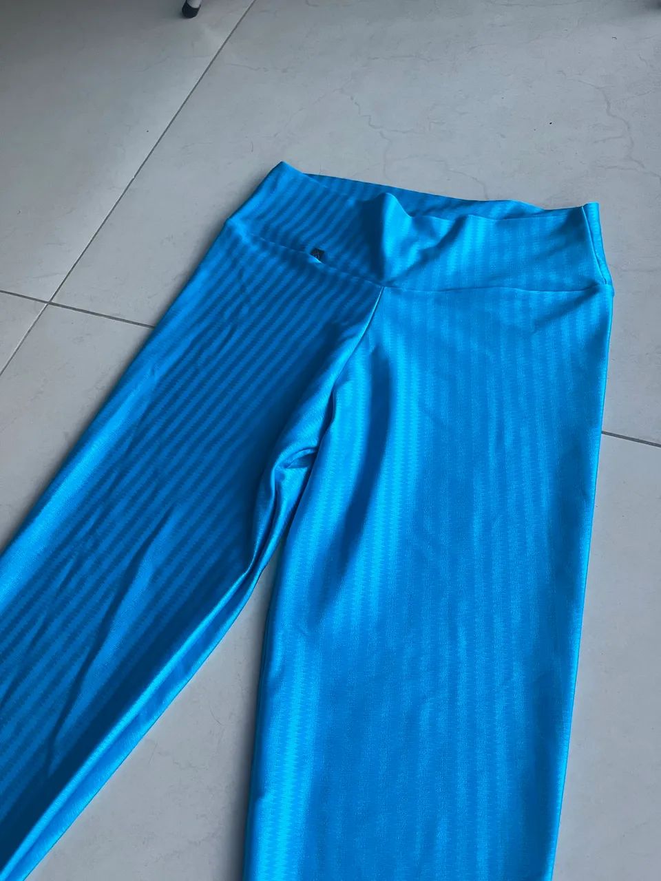 Calça legging de academia 3d NOVA azul claro - Foto 2