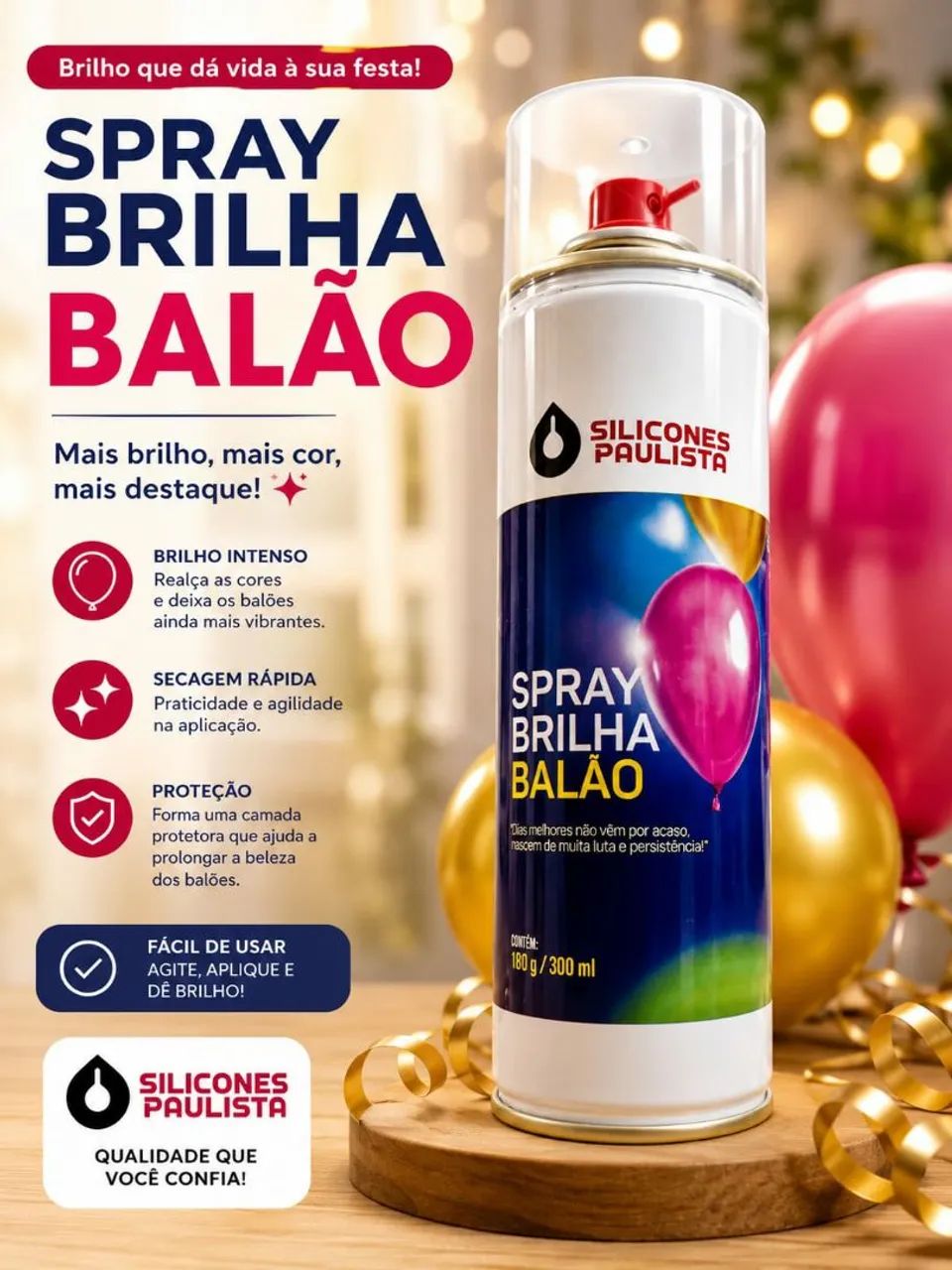 SPRAY BRILHA BALÃO 