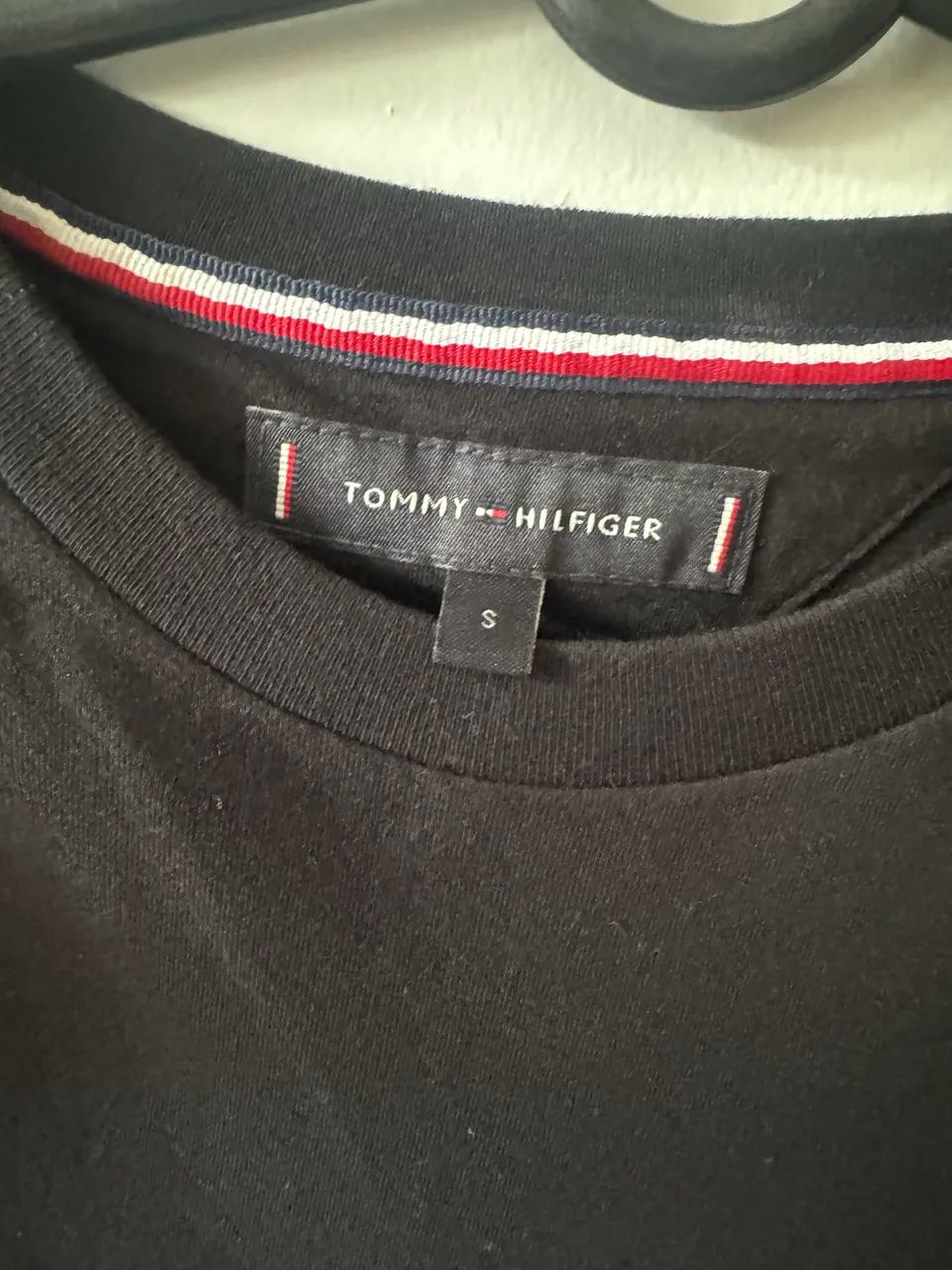 Camisa Tommy Hilfiger Preta P - Foto 3