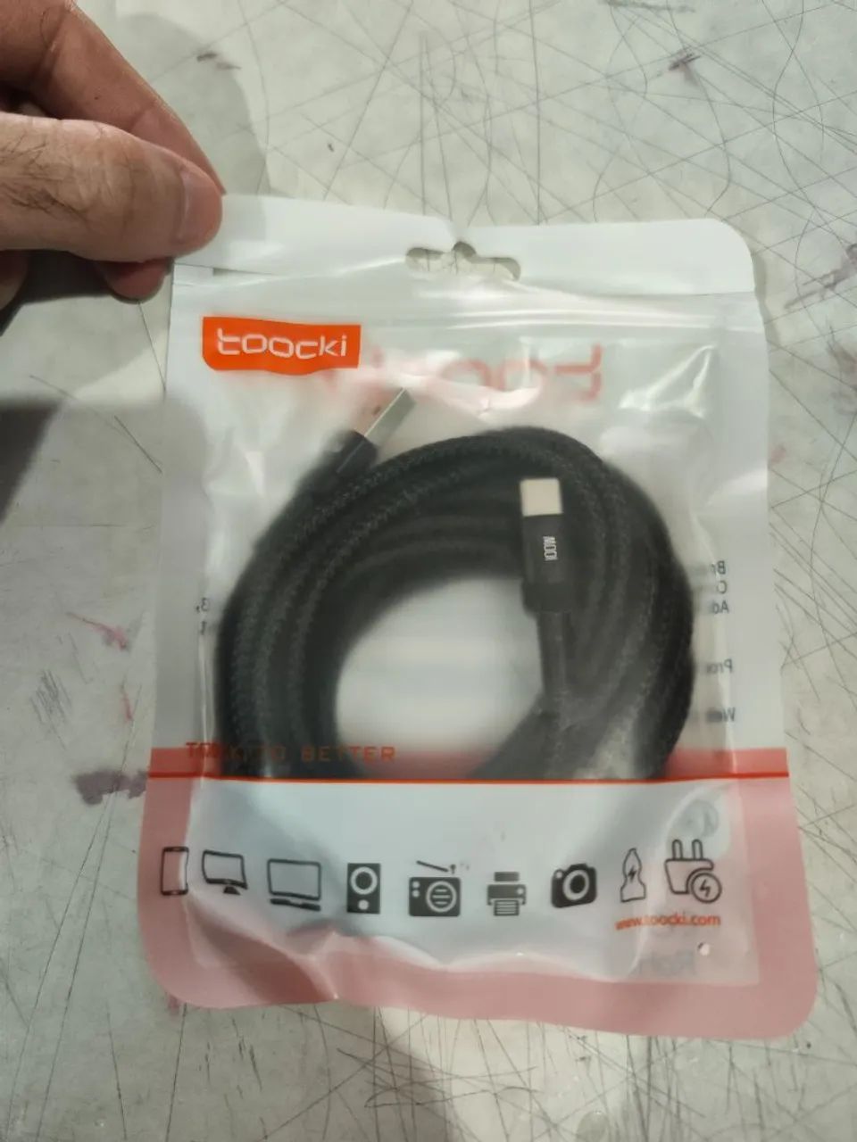 Cabo tipo C de carregamento rápido 100W - Foto 4