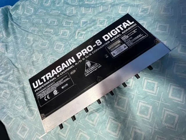 Behringer Ultragain Pro-8 Digital ADA8000 + Cabos Ópticos ADAT - Foto 2