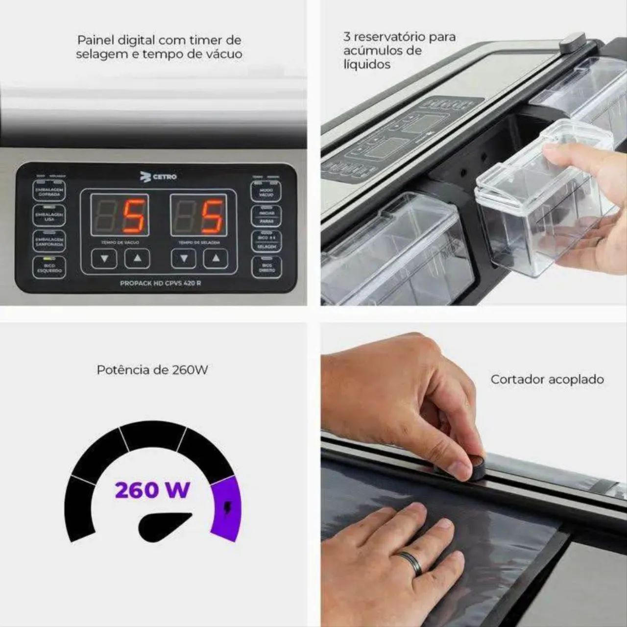 Seladora a Vácuo Profissional PROPACK HD CPVS 42] - Foto 2