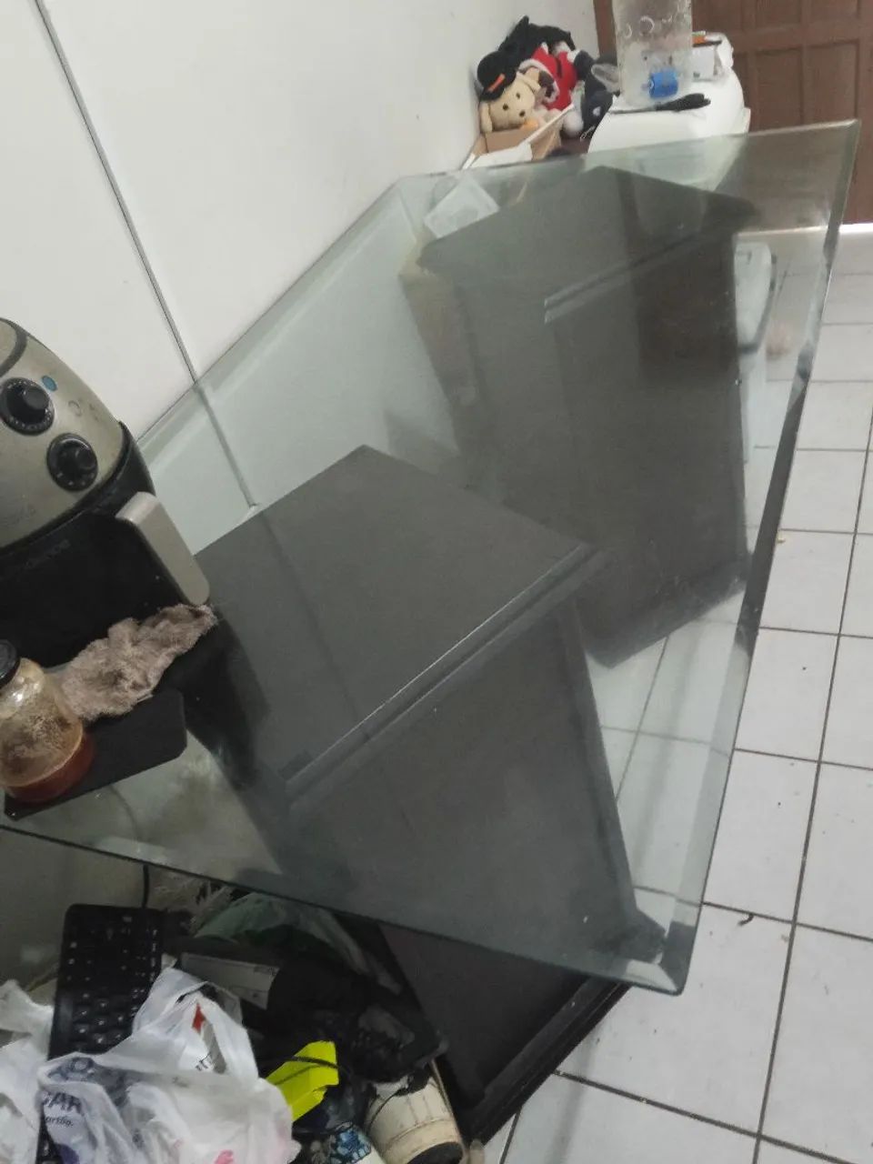 Vende-se mesa de vidro 90x1,60  - Foto 2