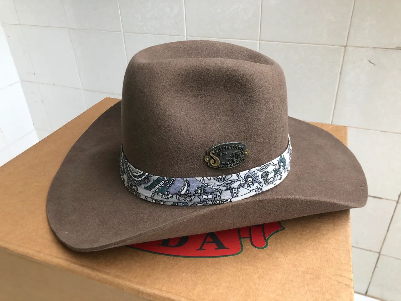 Chapéu Cowboy Prada Lã tipo de exportação - Foto 2
