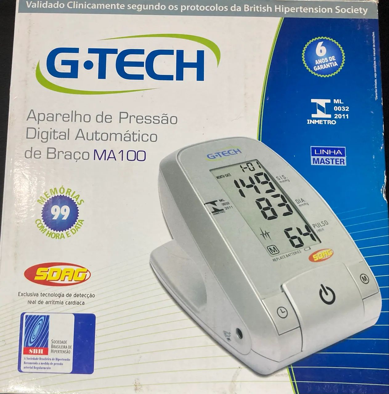 Aparelho de Pressão G-Tech Novo