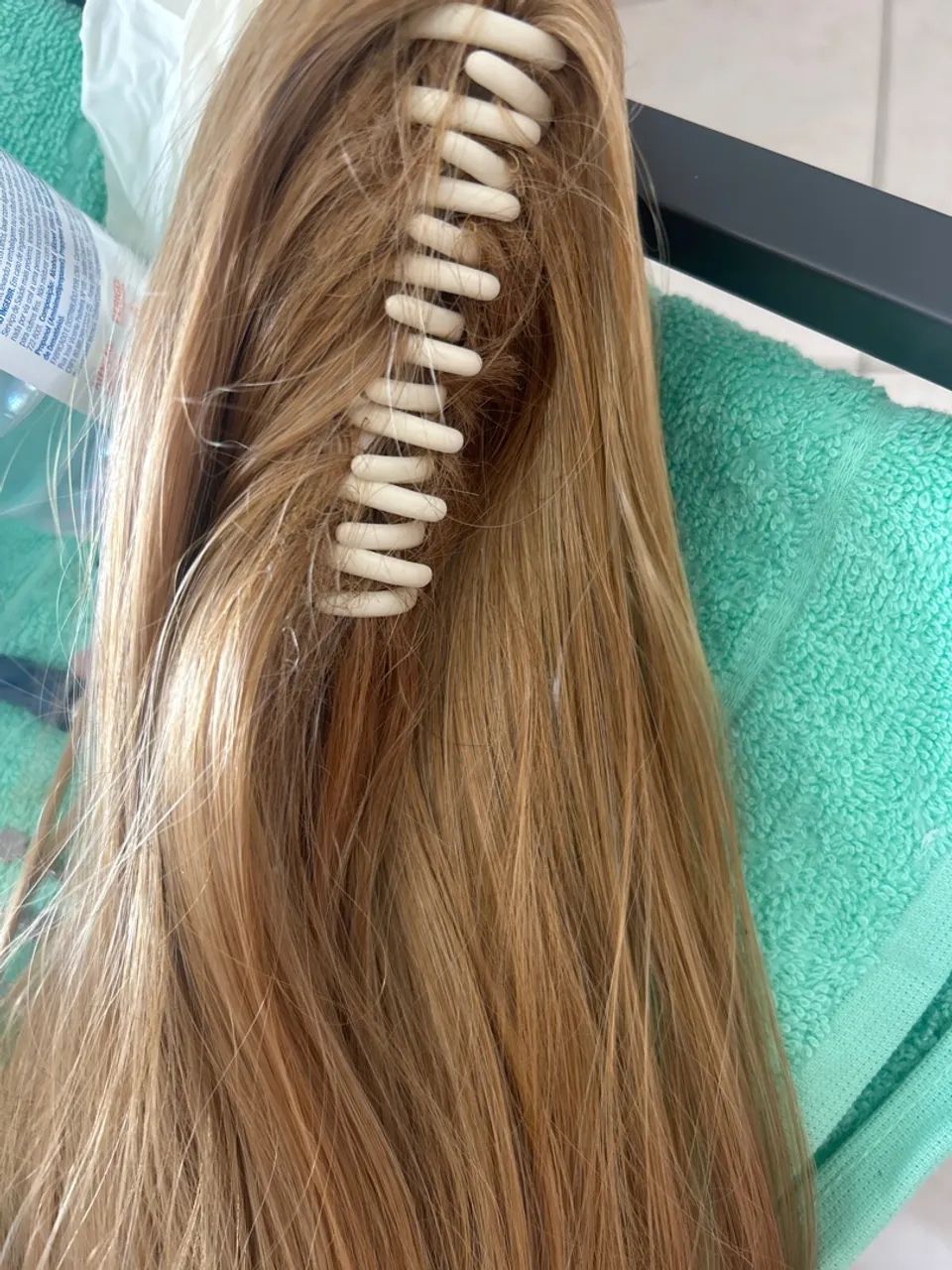 Cabelo com piranha