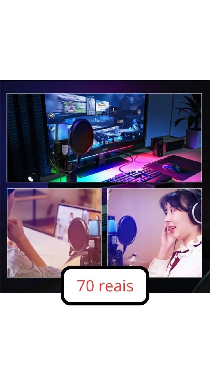 Microfone gamer 
