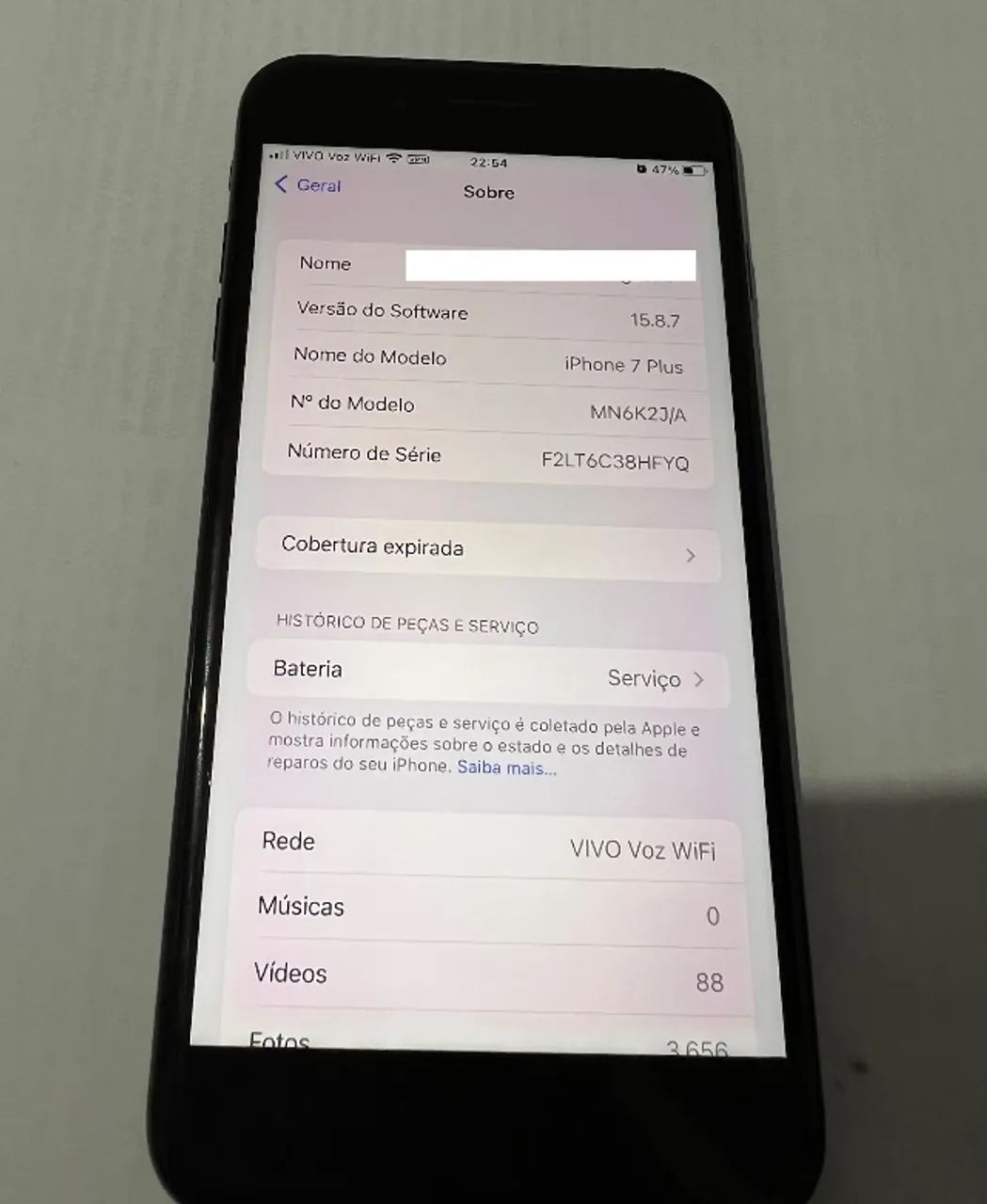 iPhone 7Plus, 128GB de memória, importado Japão  - Foto 2