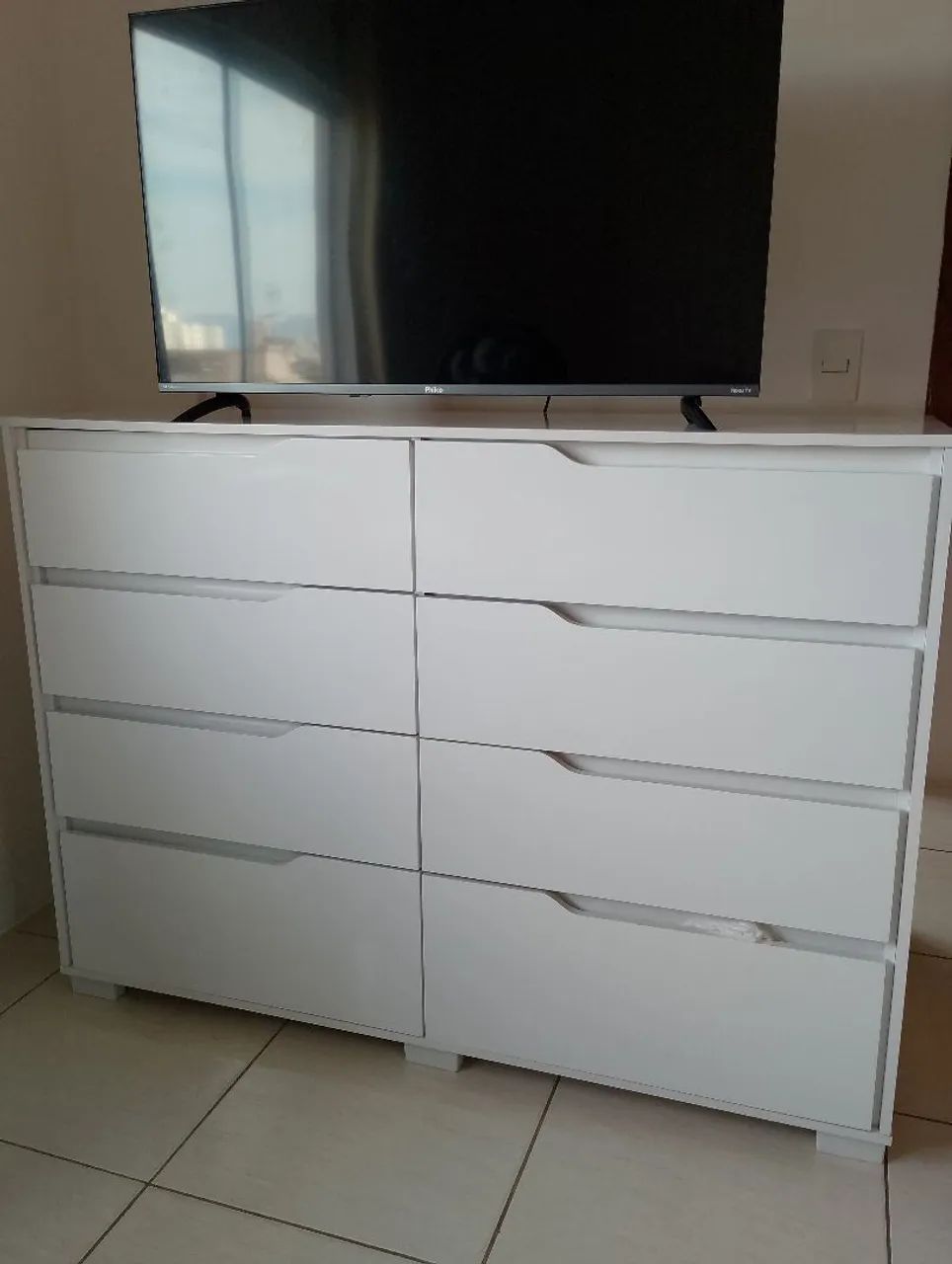 Cômoda gaveteiro branca 
