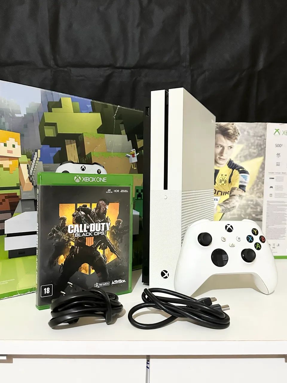 Xbox One S com jogo