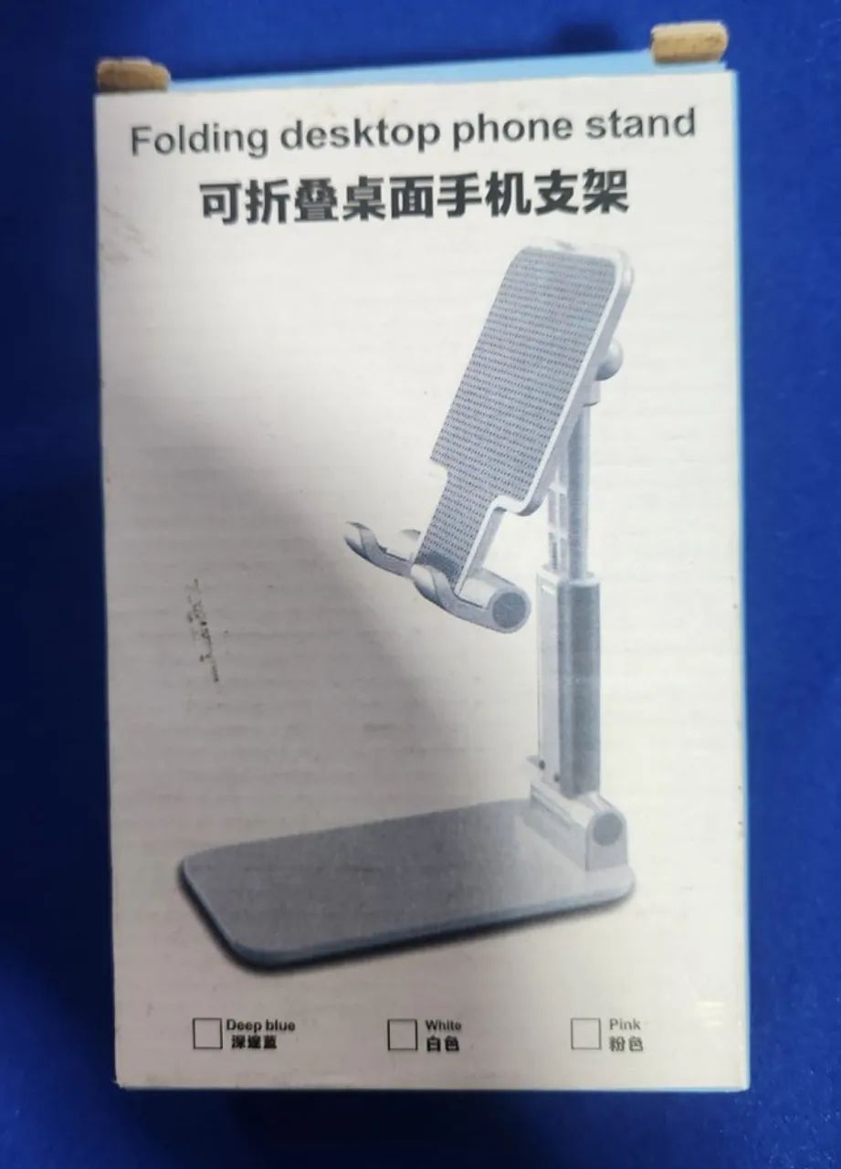 SUPORTE DOBRÁVEL PARA CELULAR E TABLET COM REGULÁVEL DE ALTURA - Foto 2