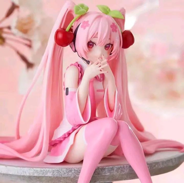 Boneca estatueta Anime Hatsune Miku cereja ? em PVC  - Foto 2
