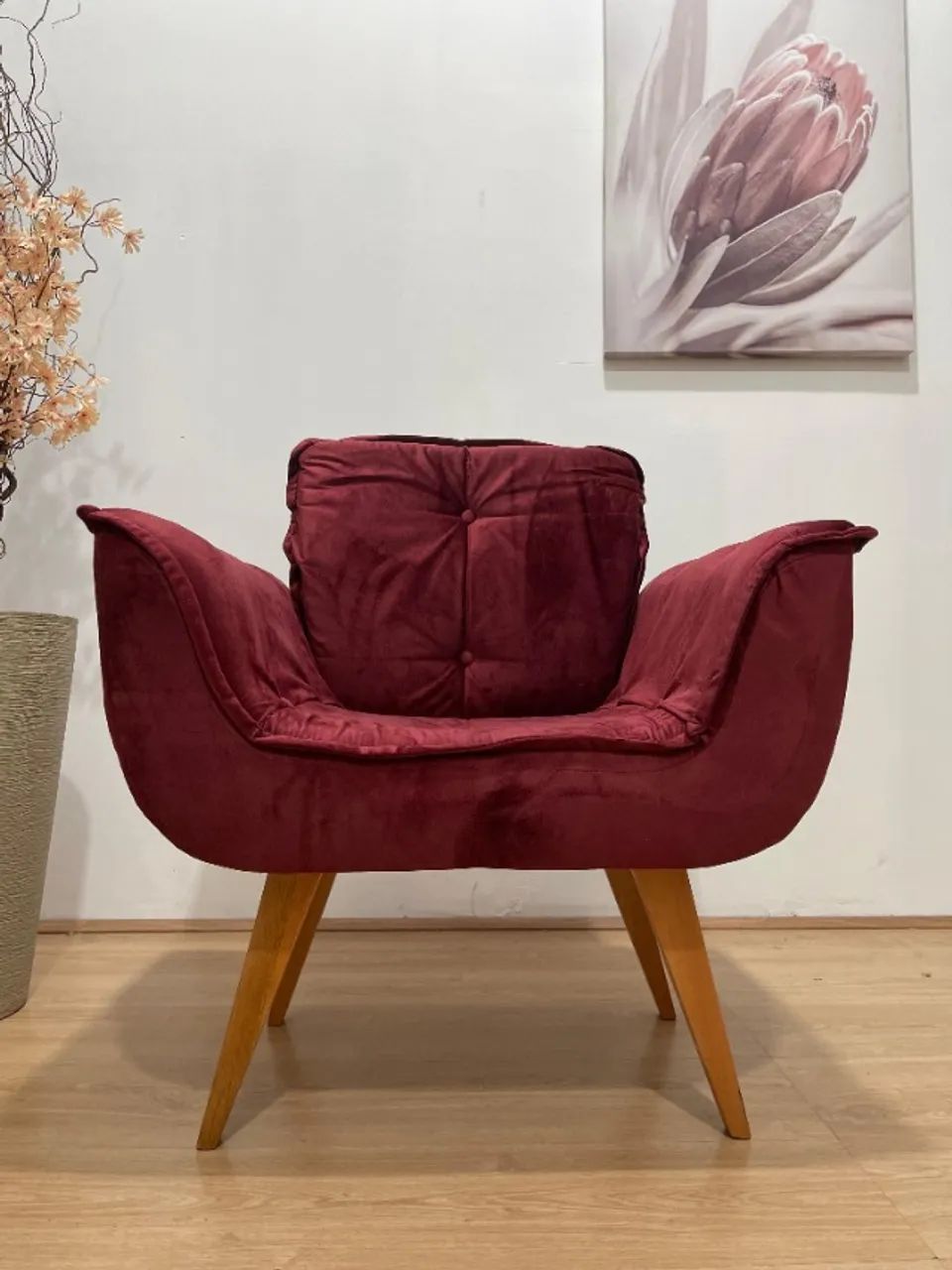 Poltrona Decorativa Confortável 1 Lugar Rebeca - Foto 2