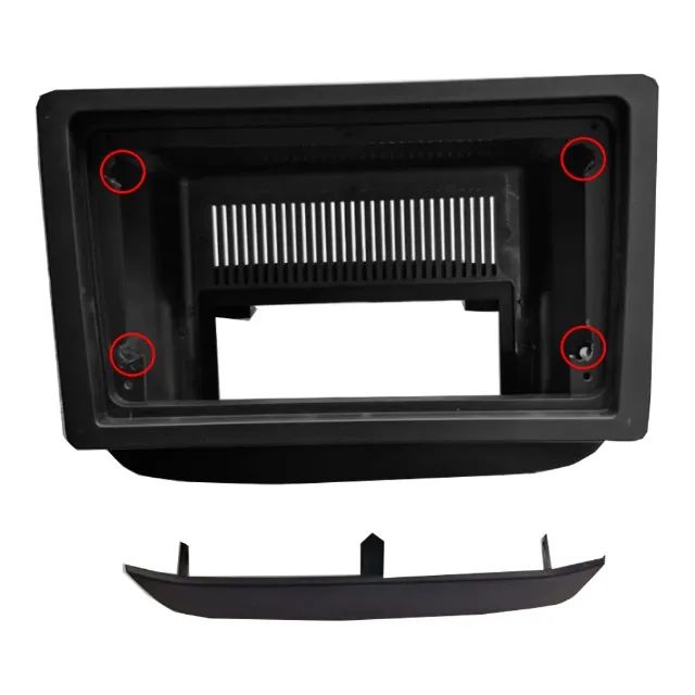 Moldura Multimídia Chevrolet Onix 2020-2025 9 Polegadas Preto Fosco - Foto 2