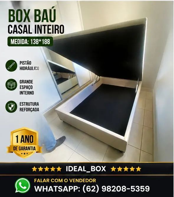 BOX BAU CASAL INTEIRO 138*188