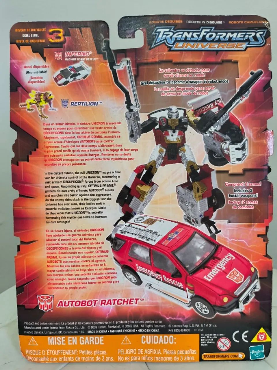 Set Transformers Universe - Autobot Inferno e Ratchet lacrados