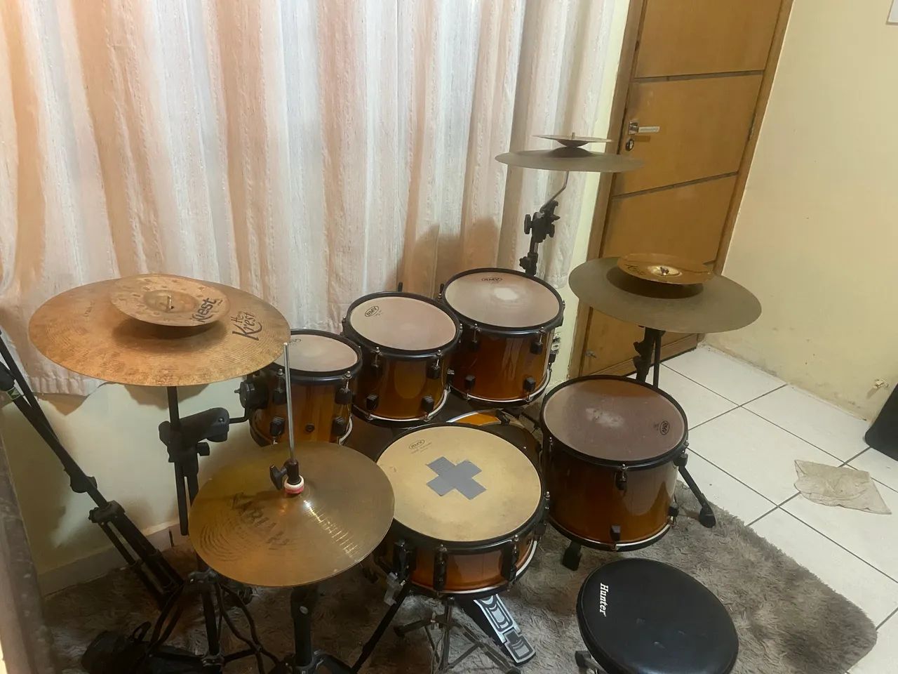 Bateria RMV Crossroad + Pratos + Pedal Duplo