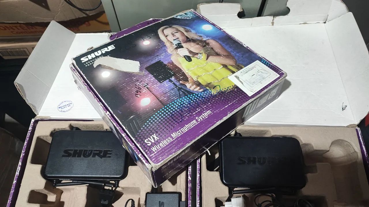 lote microfone base transmissor Shure - Foto 4