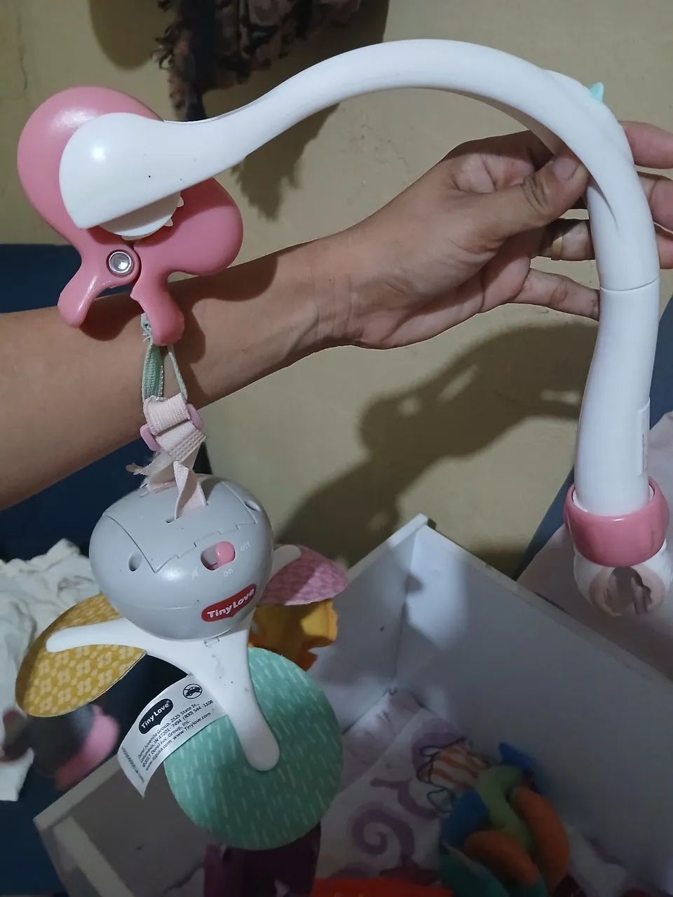 Mini berço com colchão,ninho,suporte dorcel e mobile musical 