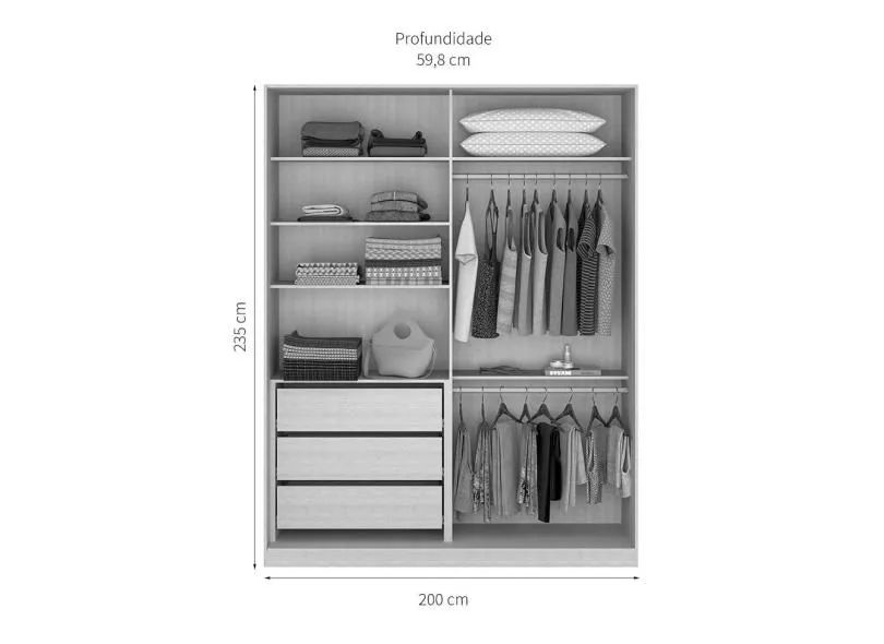 GUARDA ROUPA DE SOLTEIRO - Foto 4