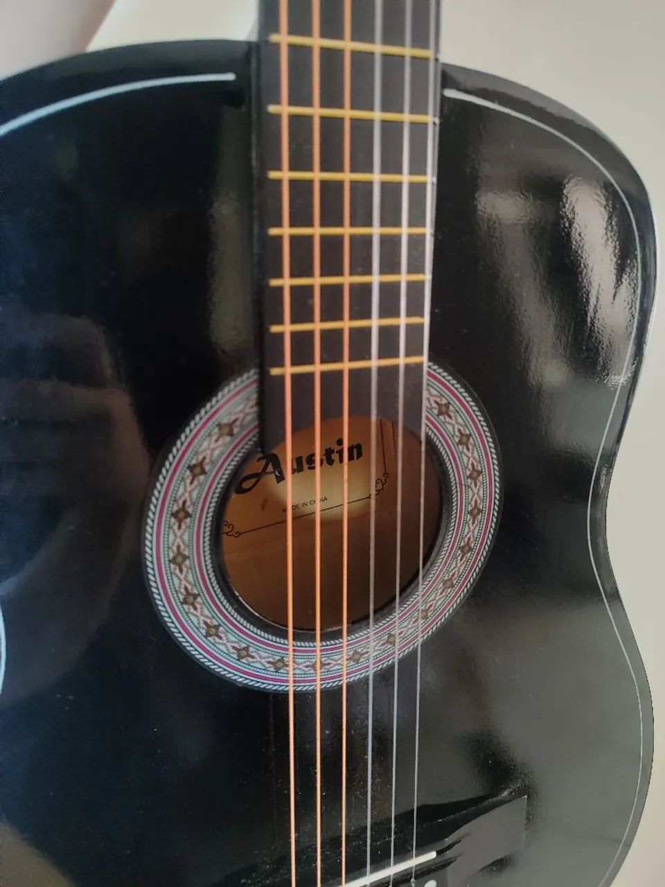 Violão preto da Austin - Foto 3