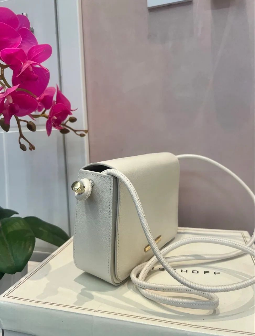 Bolsa em couro Jorge Bischoff - Off White  - Foto 3