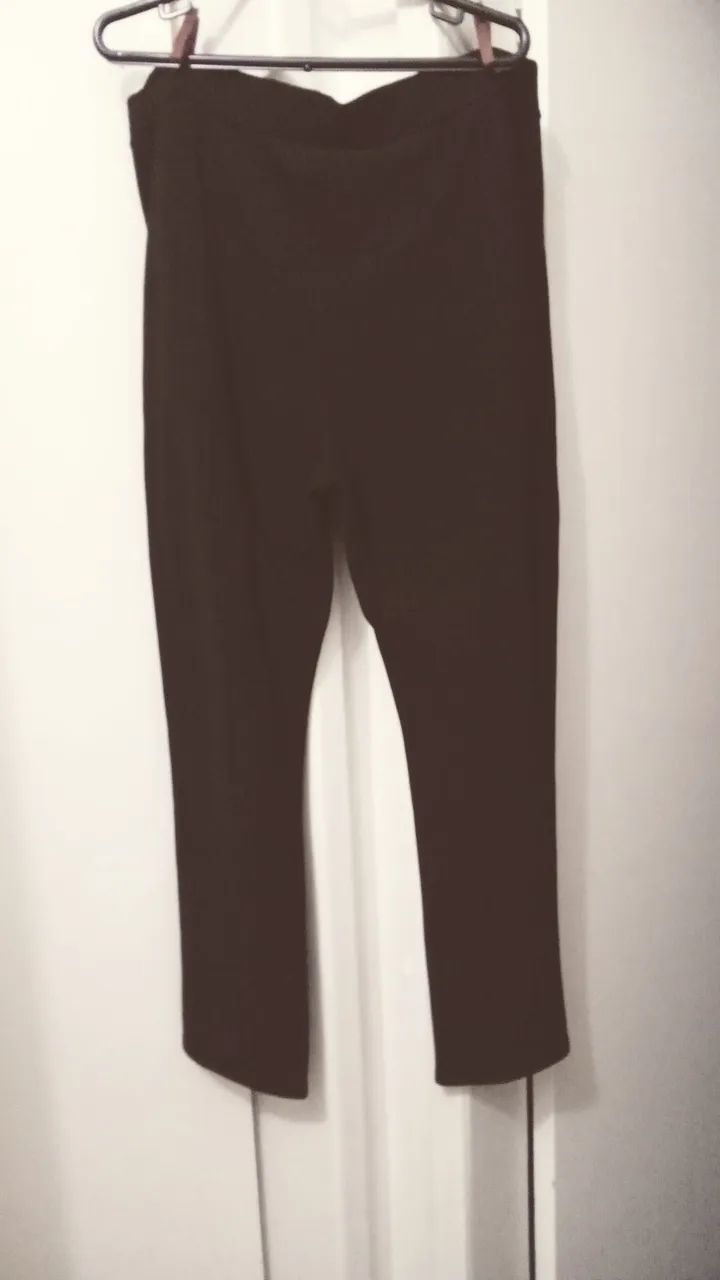Calça  de lã quentinha marrom  GG - Foto 2