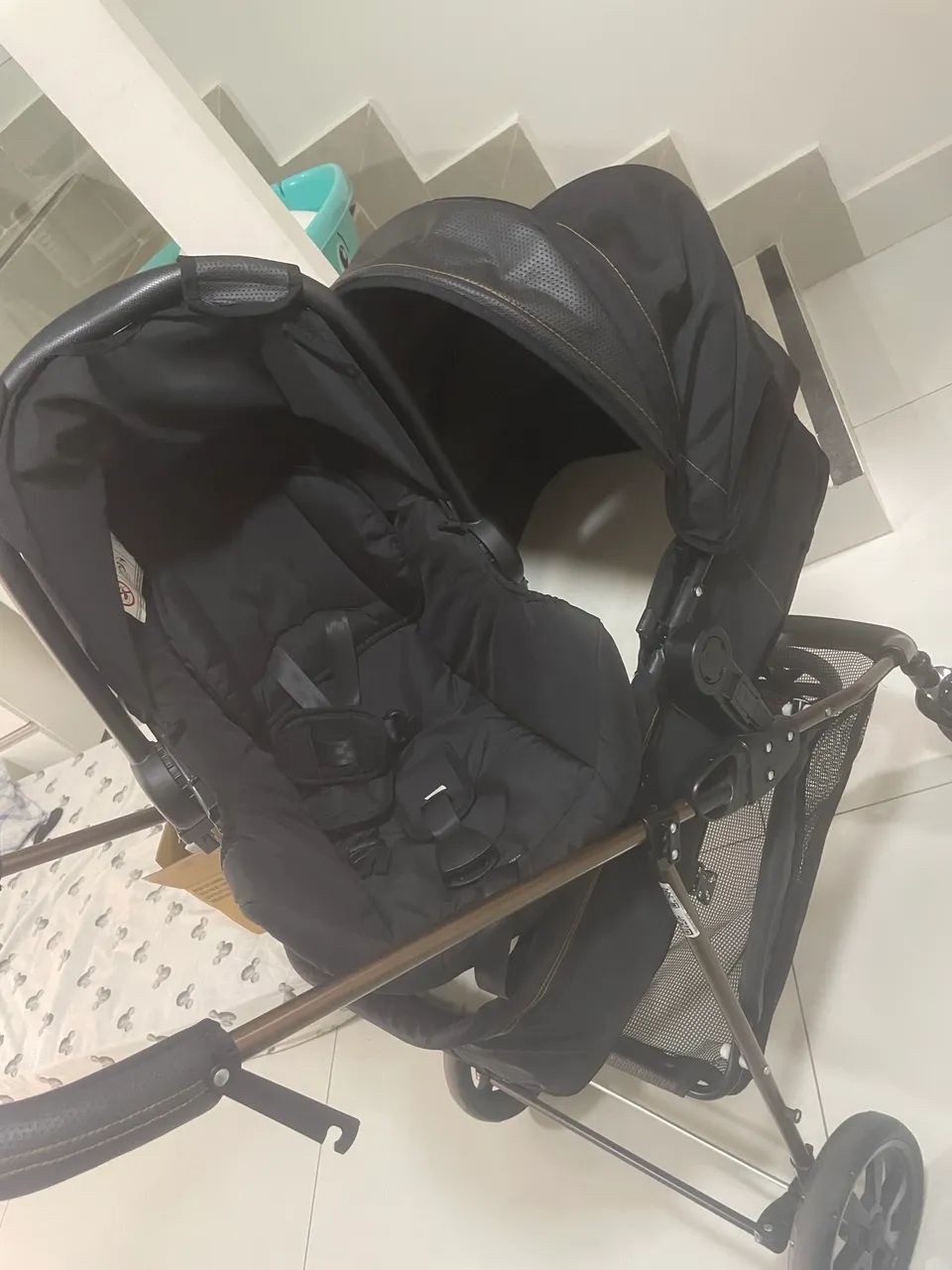 Carrinho de bebe 3 em 1 - Foto 3