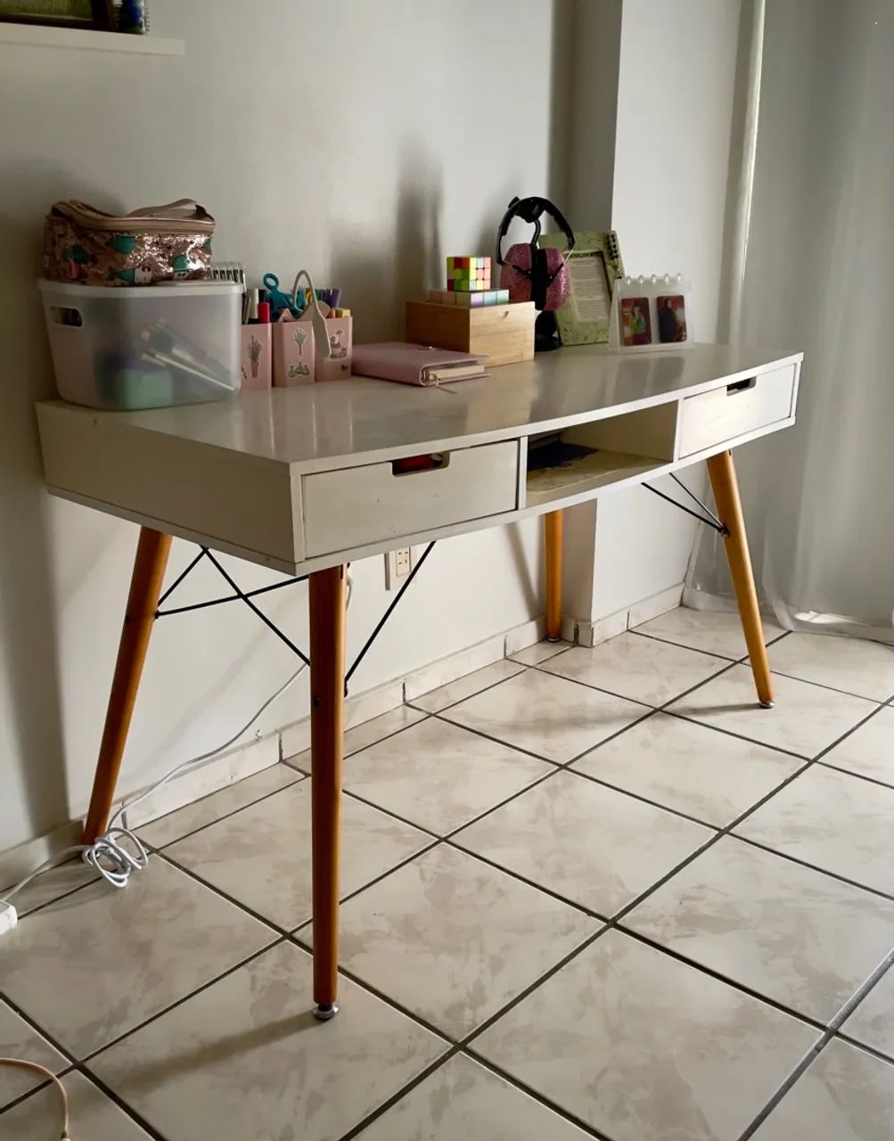Escrivaninha eames vintage + cadeira - Foto 3