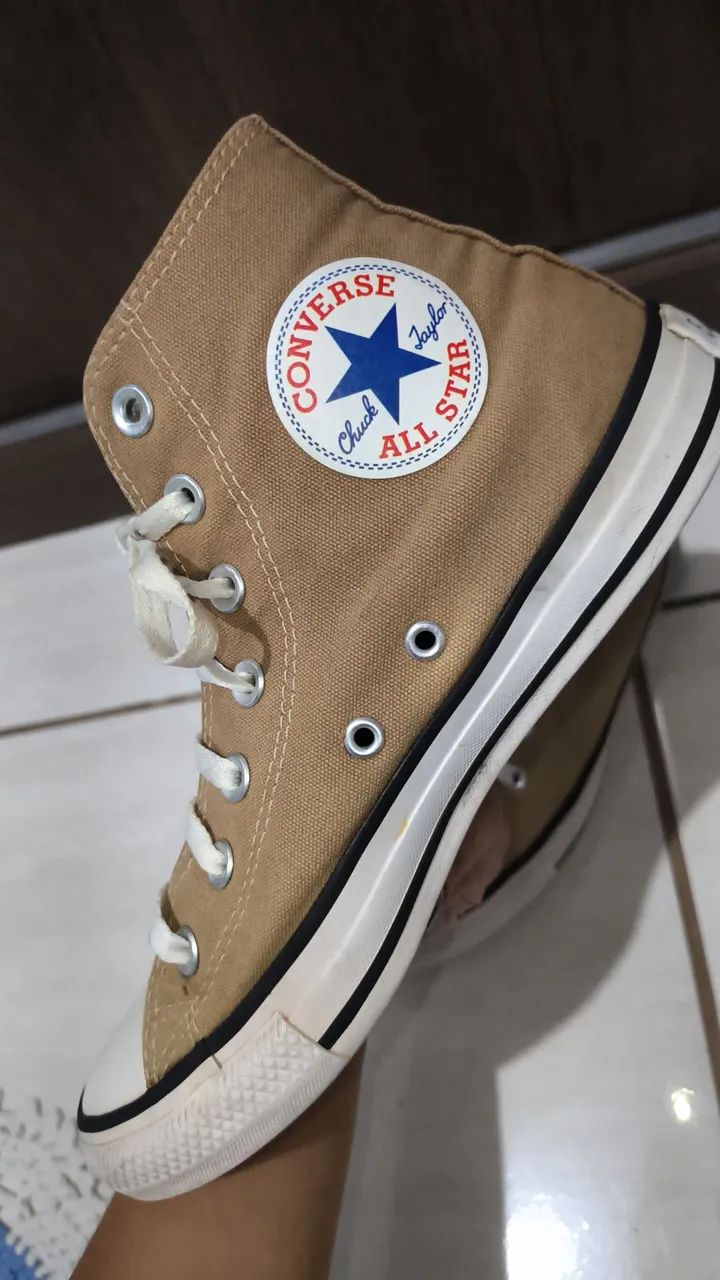 All Star Cano alto marrom - Foto 3
